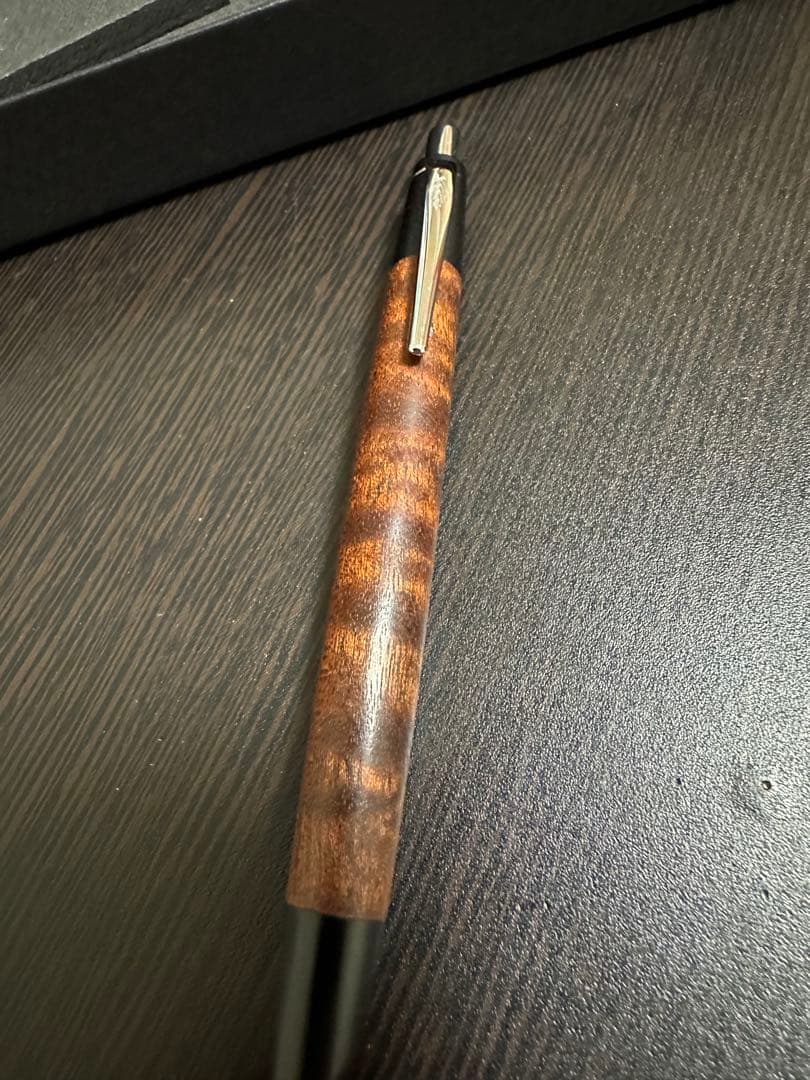 野原工芸 本店限定樹種 本花梨虎杢 極上杢 0.5mm 新型シャープペンシル