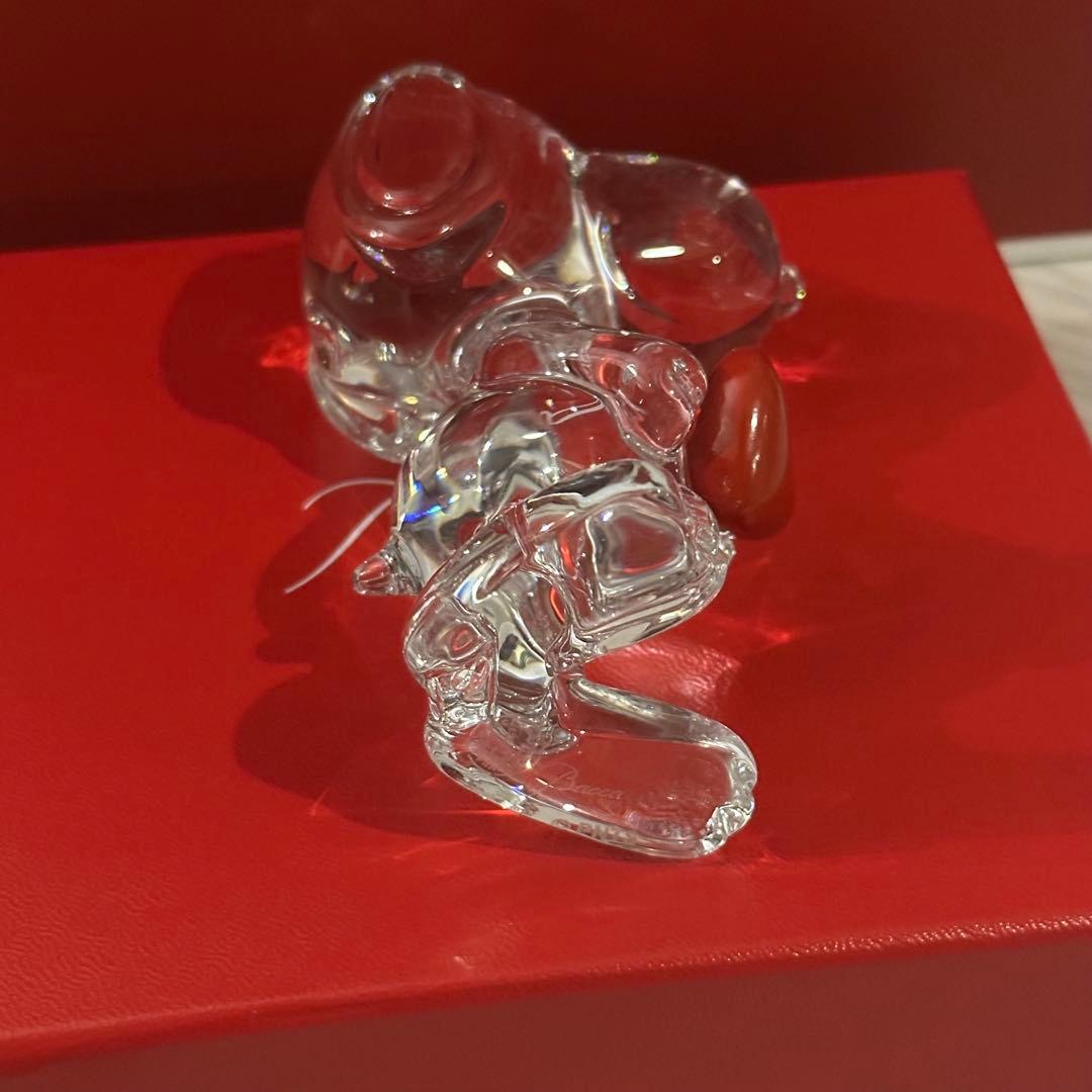 Baccarat スヌーピー クリスタルハートスヌーピー