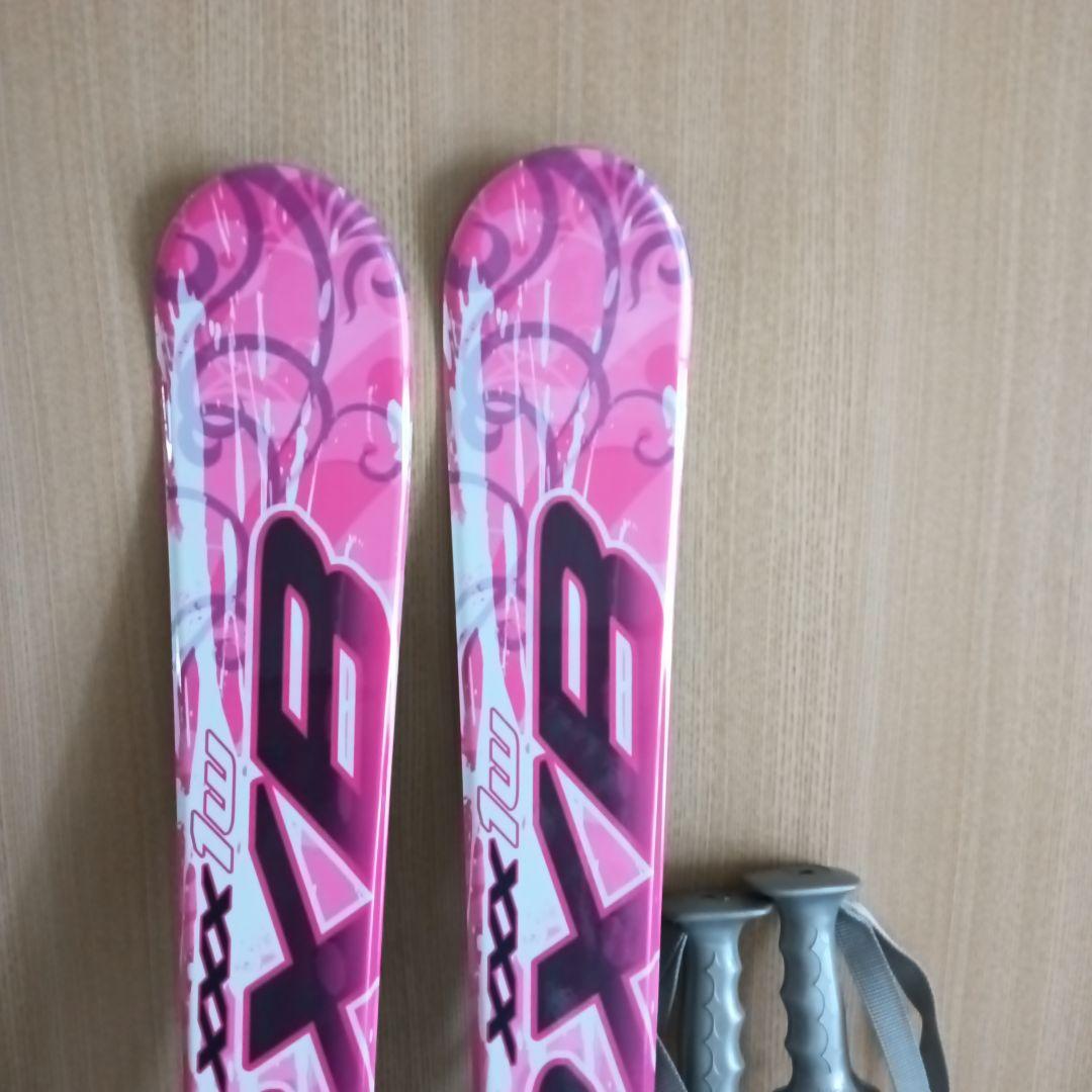 スキー板セット・ブーツ（専用袋付）・ストック　150㎝・24.5㎝