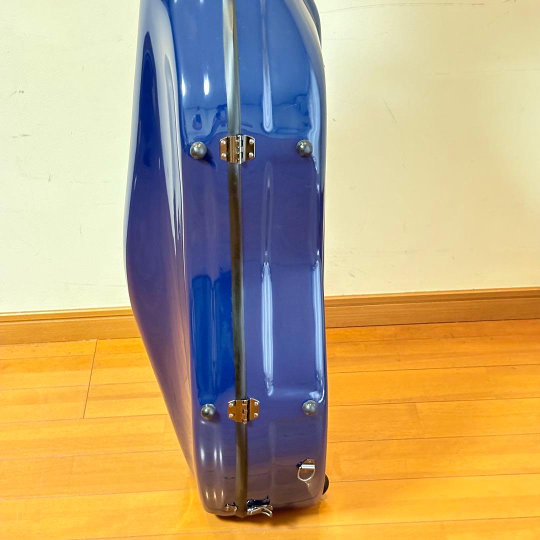 【美品・送料込み】キャスター付き チェロ用 ハードケース ブルー