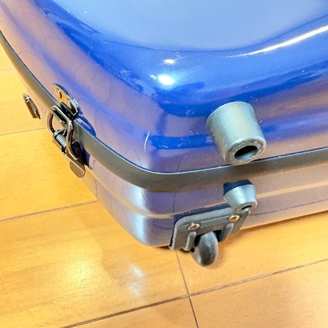 【美品・送料込み】キャスター付き チェロ用 ハードケース ブルー