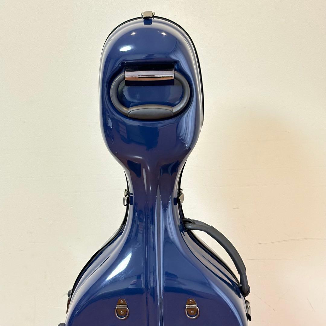 【美品・送料込み】キャスター付き チェロ用 ハードケース ブルー