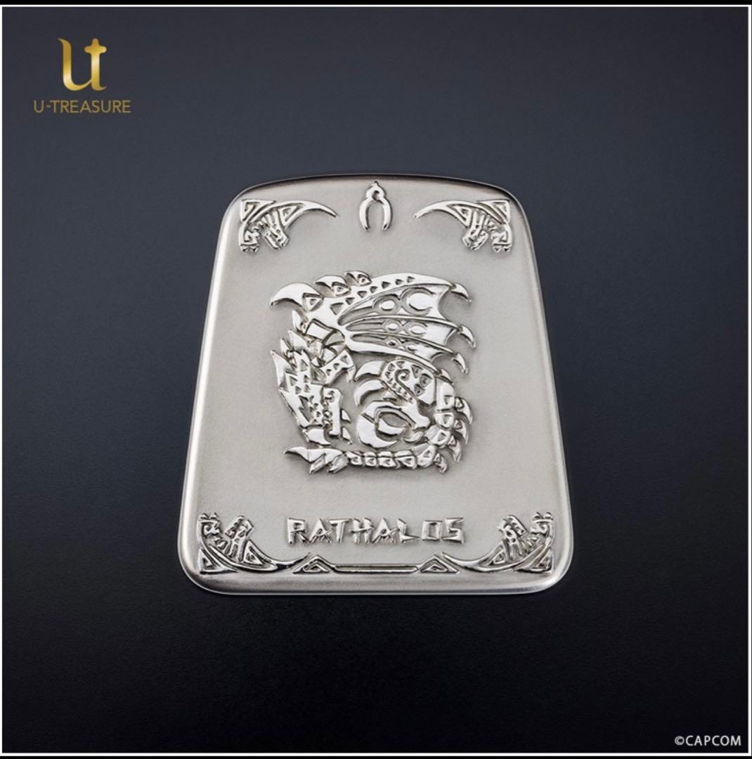 モンスターハンター20周年記念　リオレウス希少種シルバー925製石板