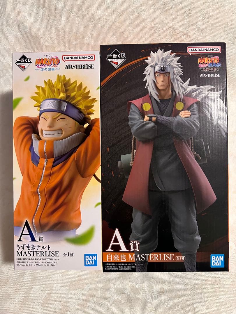 NARUTO 一番くじ Ａ賞　うずまきナルト　自来也　　波の国編　伝説の三忍