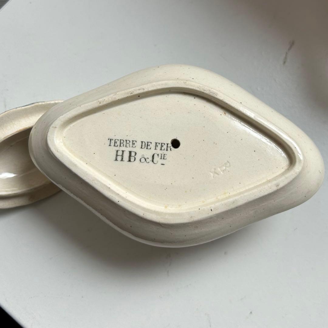 フランスアンティーク　ショワジールロワ　ムタディエ　マスタード入れ