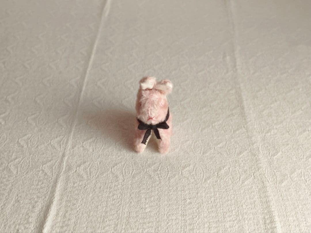 * vintage rabbit ୨୧ フォルムの可愛い ピンクの ウサちゃん
