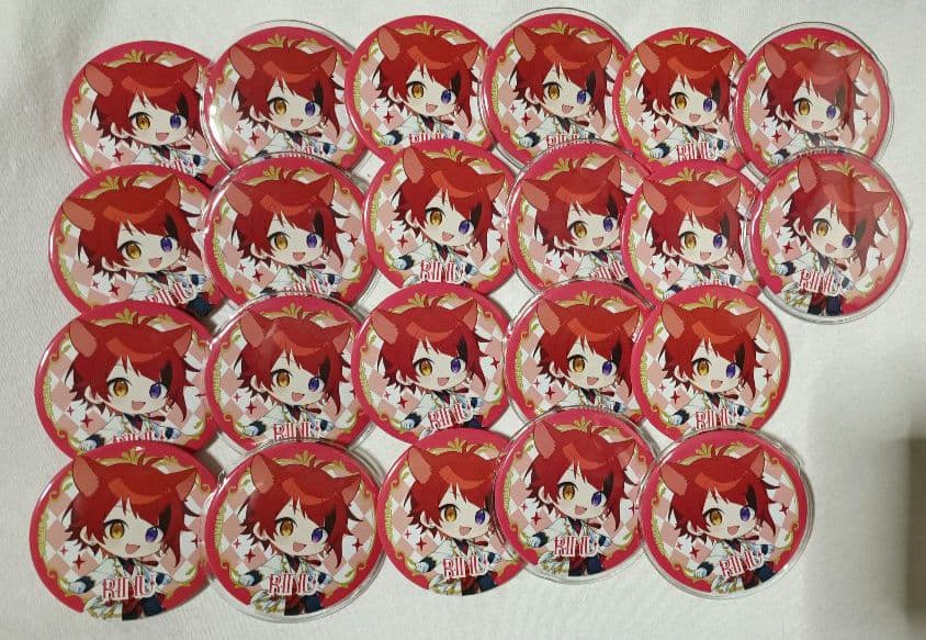 すとぷり　莉犬　缶バッチ　8th Anniversary　デフォ