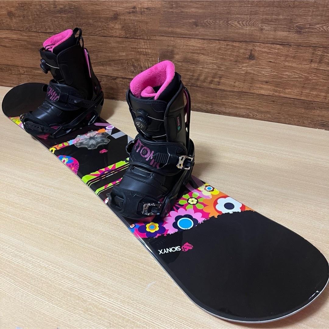 SIONYX 初心者オススメ　レディース　スノーボード3点セット　138cm