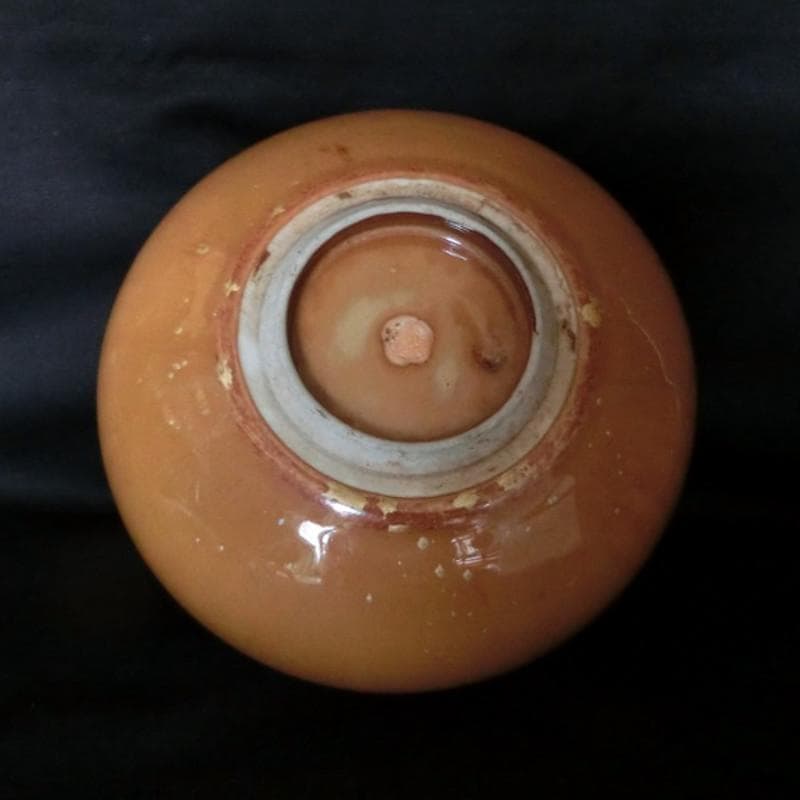 値下げ!　茶道具　菓子鉢　筧 居園 　菓子器　黄宝結晶　陶器　桐製共箱付