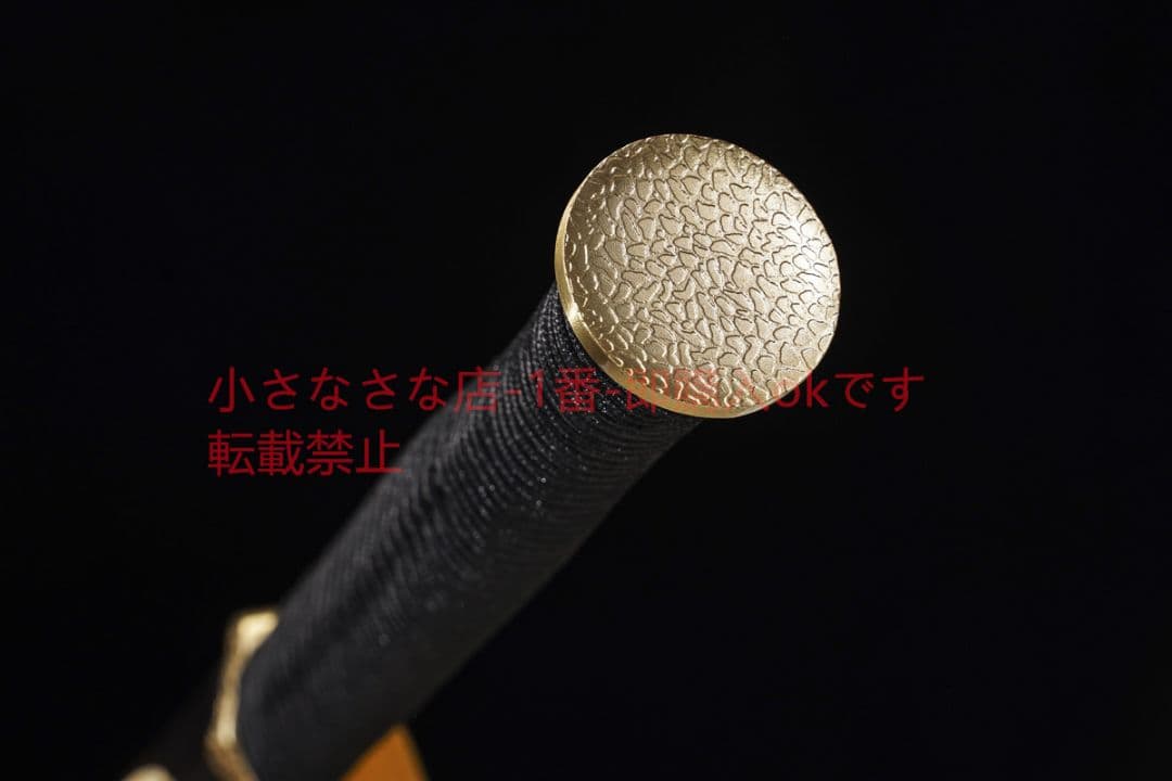 素装精品漢剣黒白檀鳳尾紋  古兵器 武具 刀装具 日本刀 模造刀 居合刀