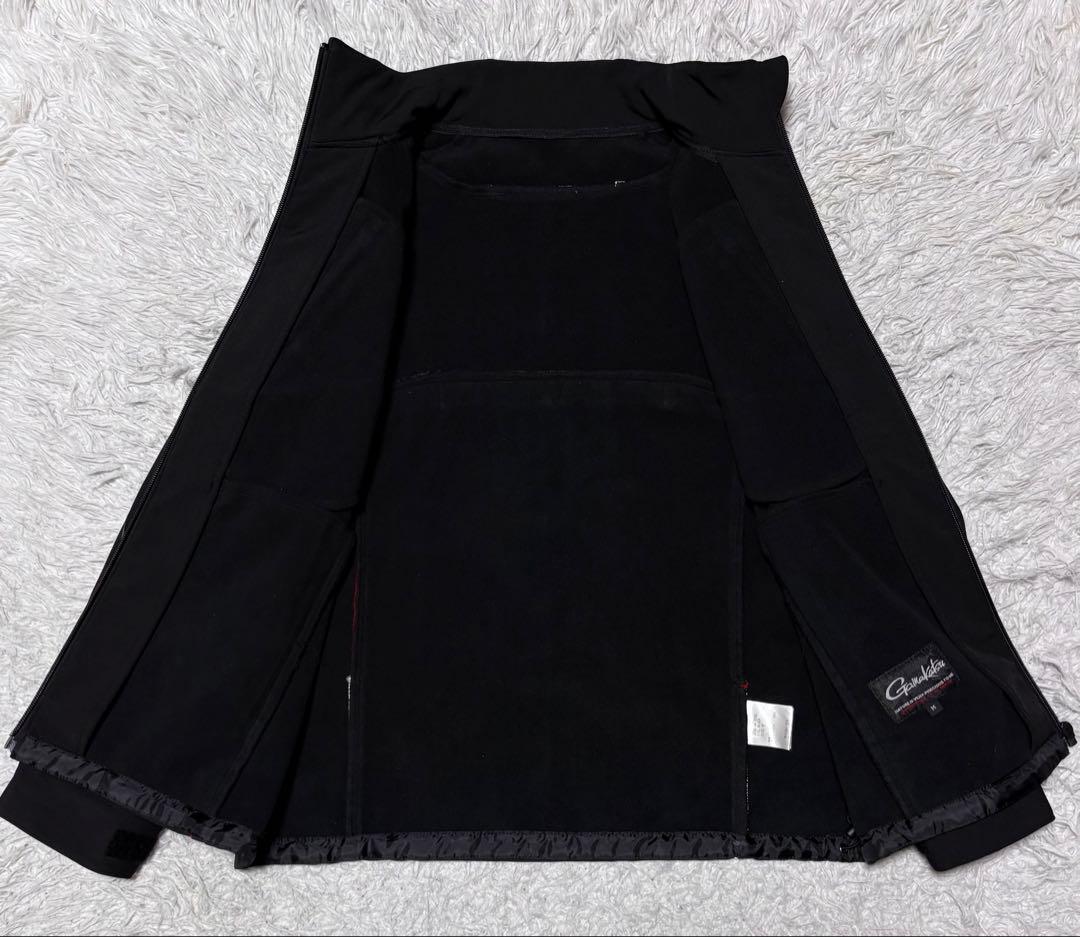 gamakatsu フィッシング用 ソフトシェルスーツ 上下 ブラック M