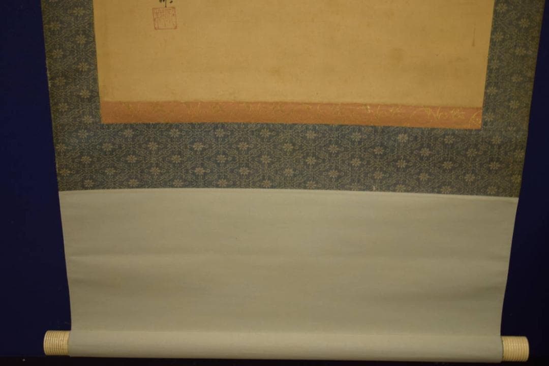 真作/橋本永邦/美人達磨図/布袋屋掛軸HI-641