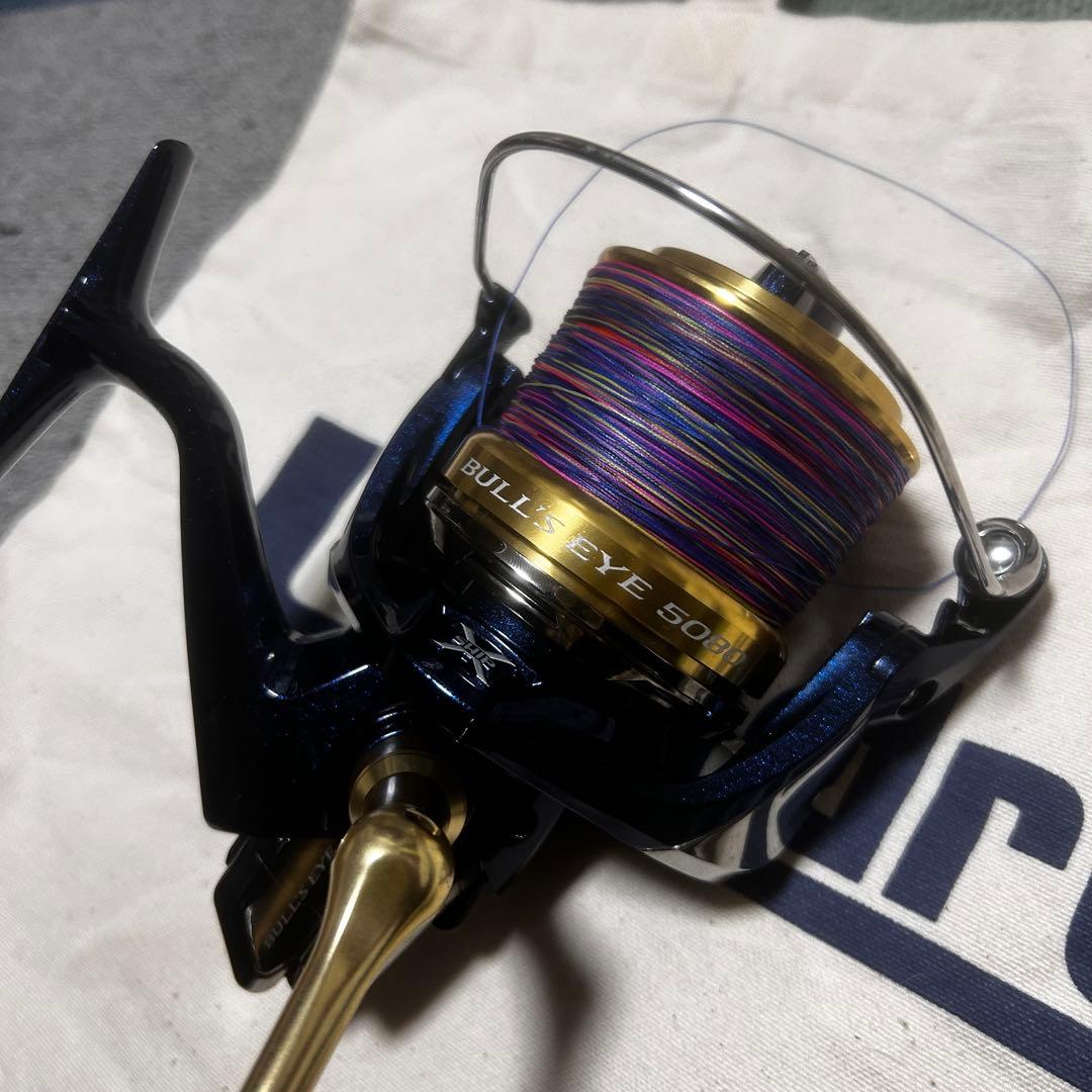 【美品】 シマノ ブルズアイ 5080 スピニングリール 遠投
