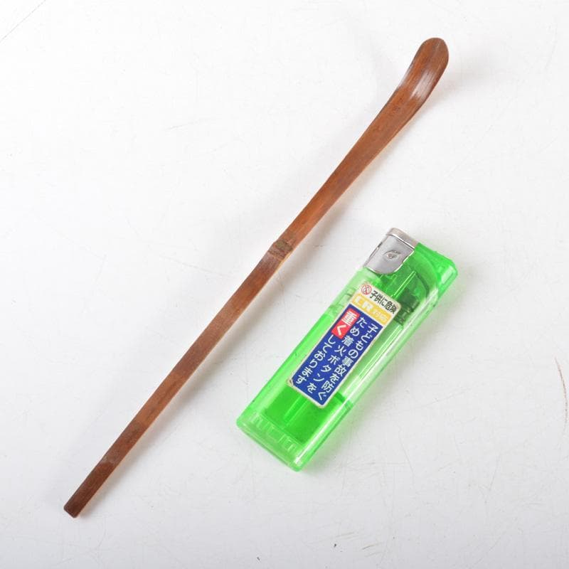 茶道具　淡完作　茶杓　紫野長谷川寛州書付　共筒・共箱　C　5180