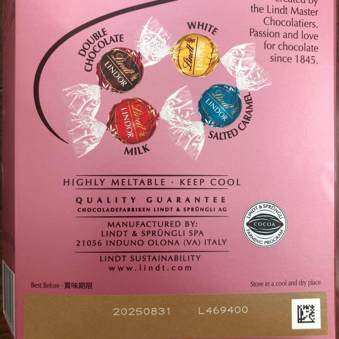 リンツリンドールチョコ　ゴールド、ピンク　合計4箱　192粒