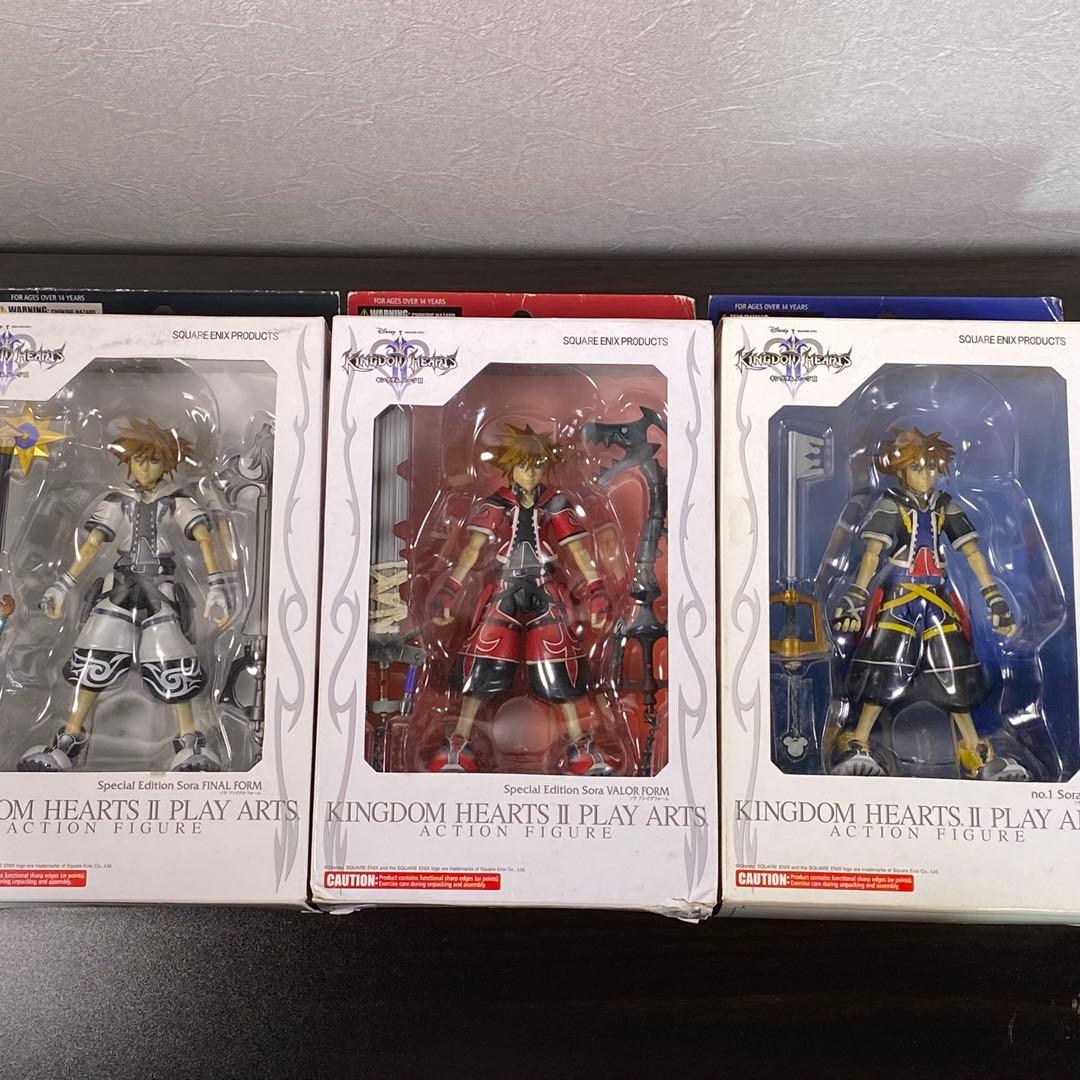 KINGDOM HEARTSⅡ キングダムハーツ2 プレイアーツ ソラ 3種