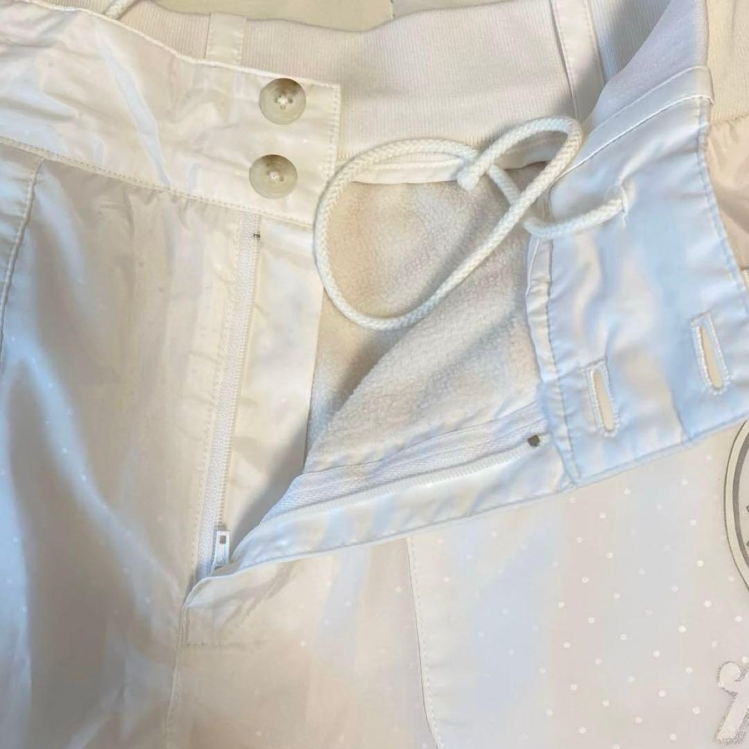 カステルバジャック ゴルフ 中綿ジャケット　パンツ セットアップ 白 M 防寒