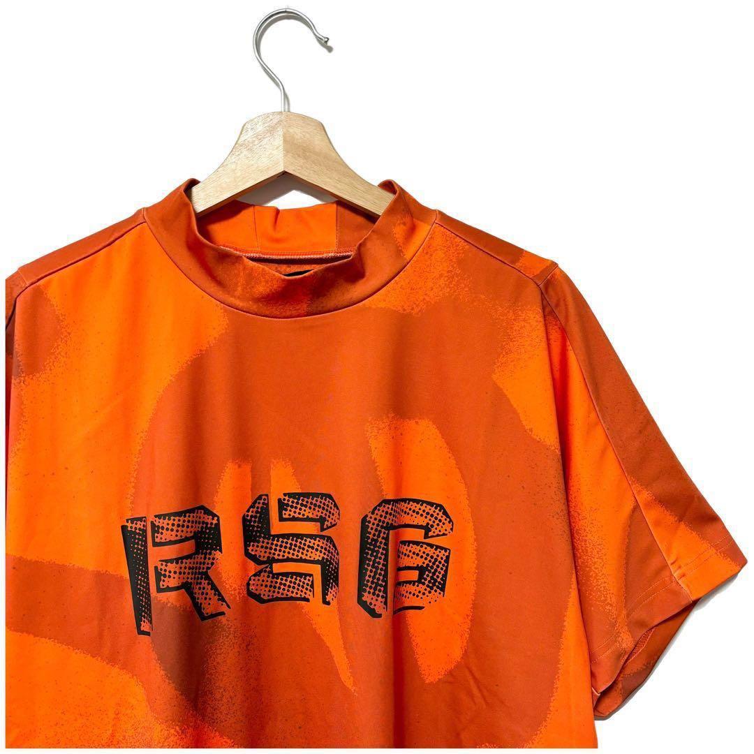 ラッセルノ ゴルフ RSGロゴ スプレー S/S モックネック オレンジ L 5