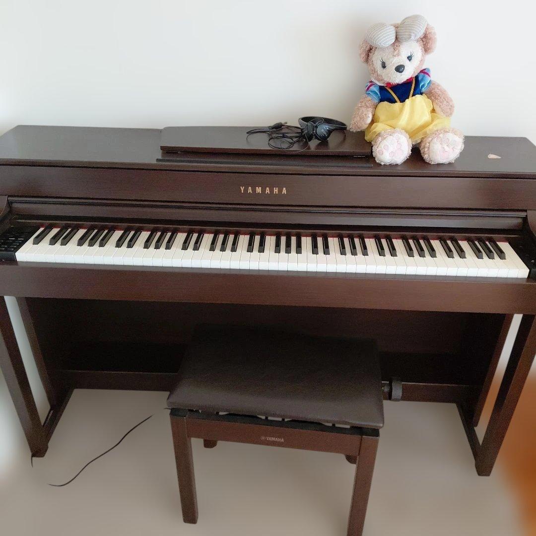 YAMAHA 電子ピアノ ダークブラウン ・ヘッドフォン付き