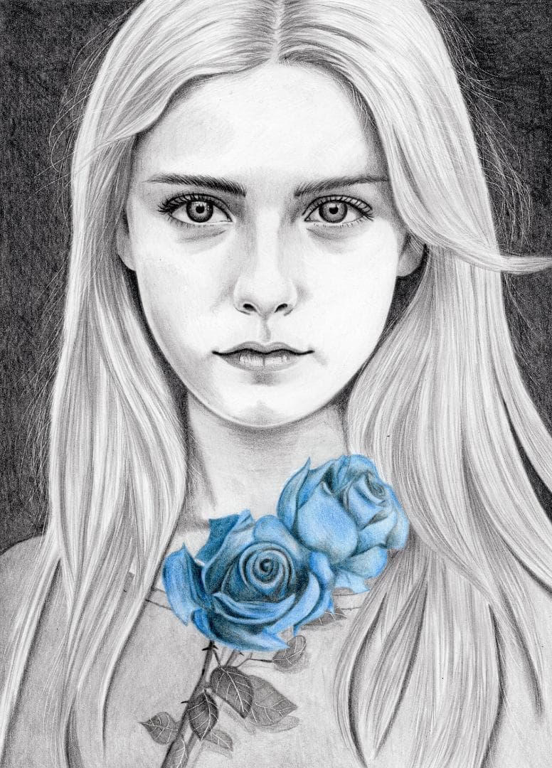 鉛筆画「Light in the dark」　B5大サイズ