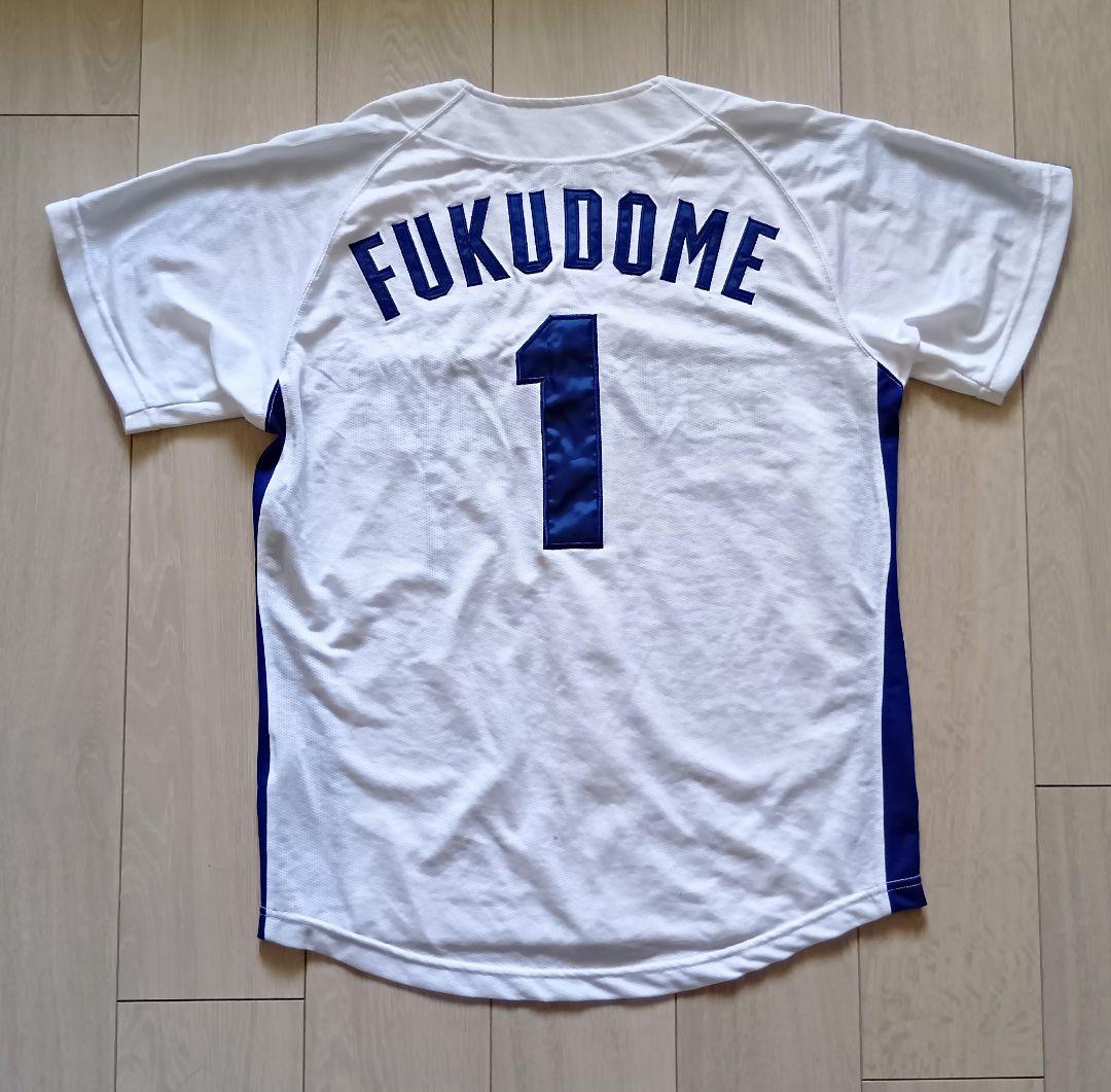 【当時物　サイン】中日　ドラゴンズ　福留　ホーム　ユニフォーム　ミズノ　M