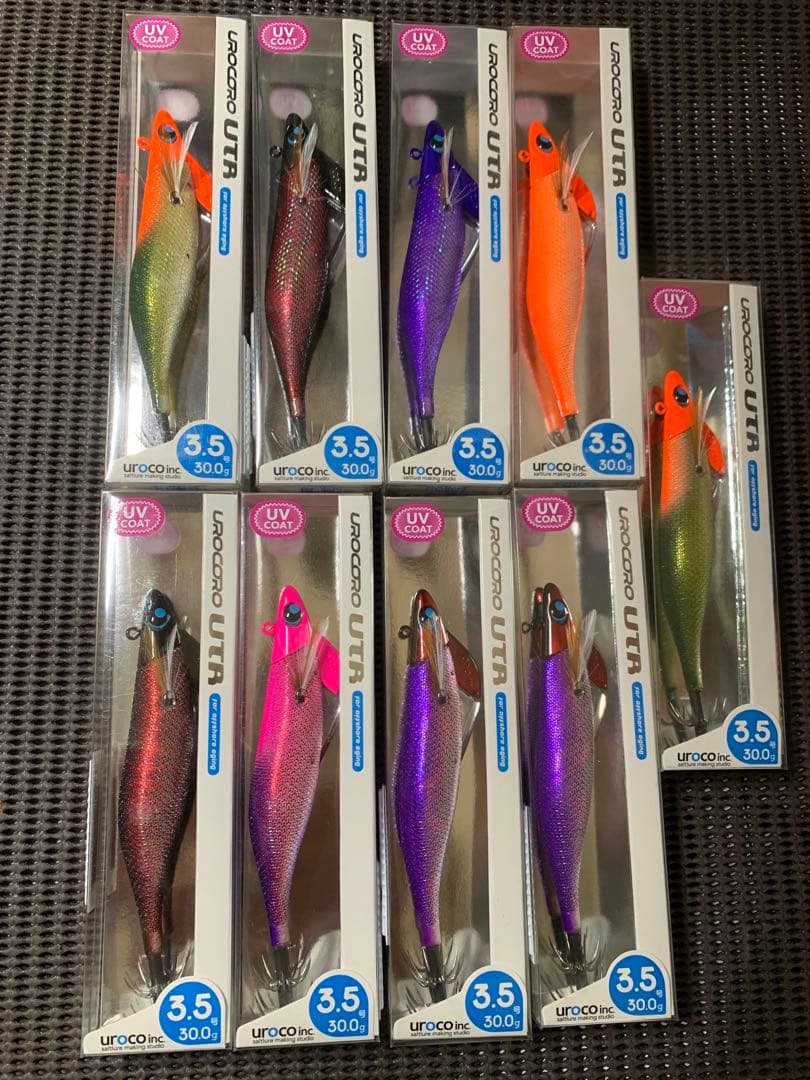 ウロコロUTR！3.5号9本！６カラー！ティップランに！ダートマックスtrにも！