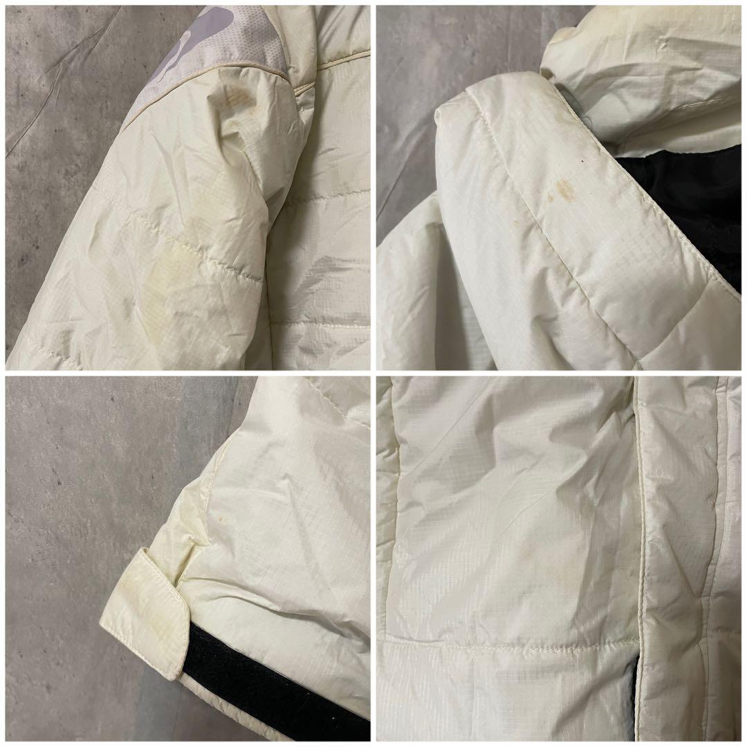 salomonサロモンスキーウェアスノーボードジャケットダウン中綿パーカー白希少