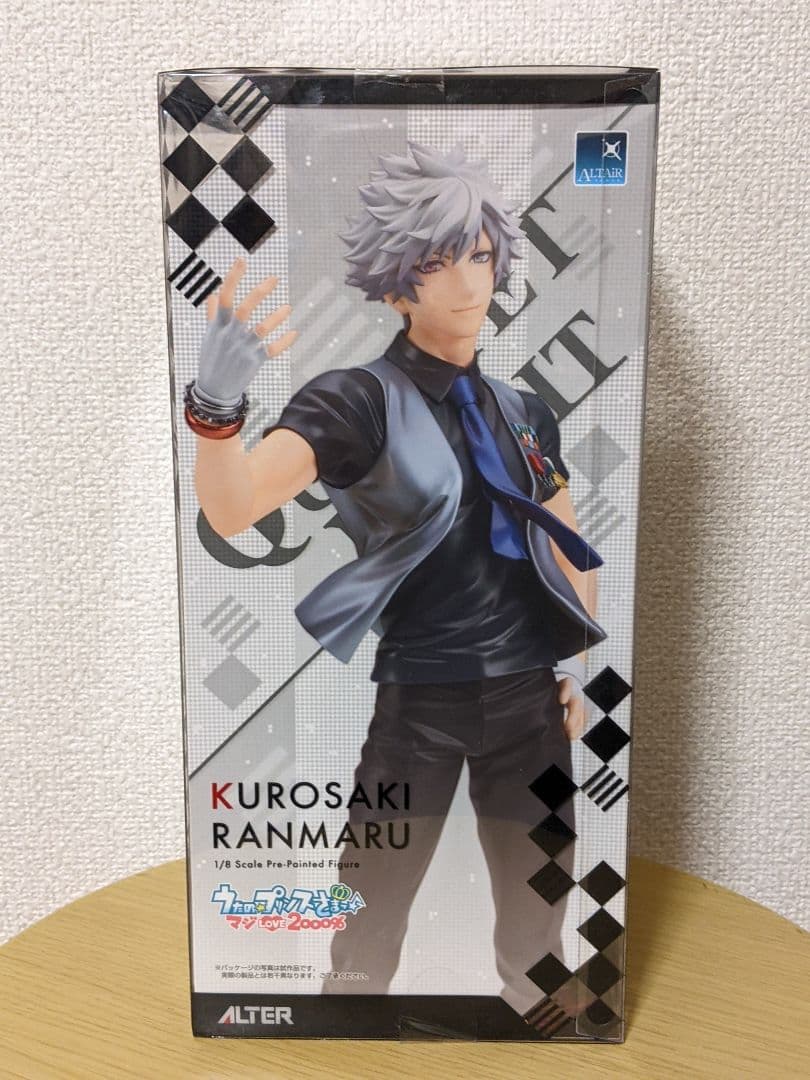 うたの☆プリンスさまっ♪マジLOVE2000%黒崎 蘭丸フィギア3点、缶バッチ