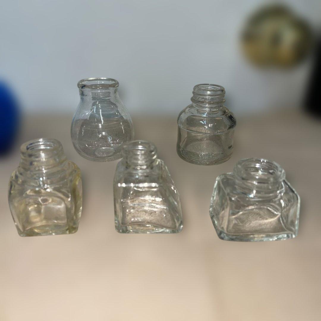 MR-446A アンティークガラス瓶セット 8点　レトロ　コレクション　瓶