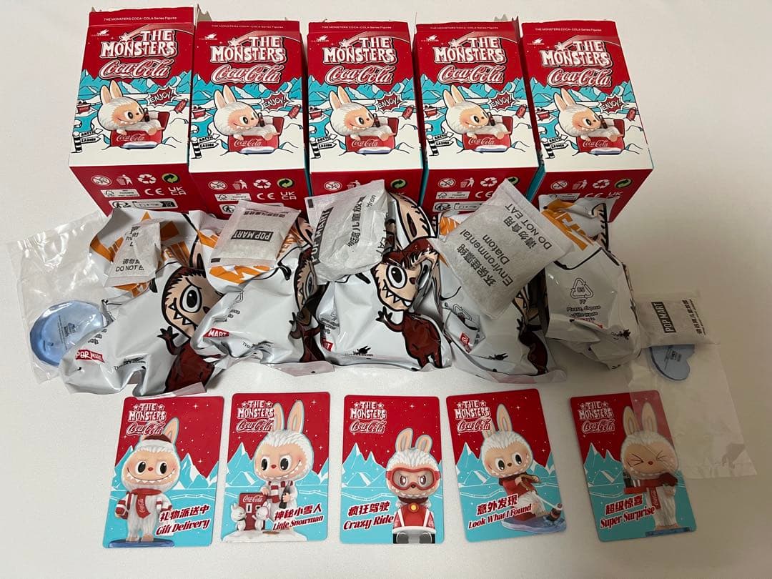 正規品 THE MONSTERS コカ・コーラシリーズ LABUBUフィギュア