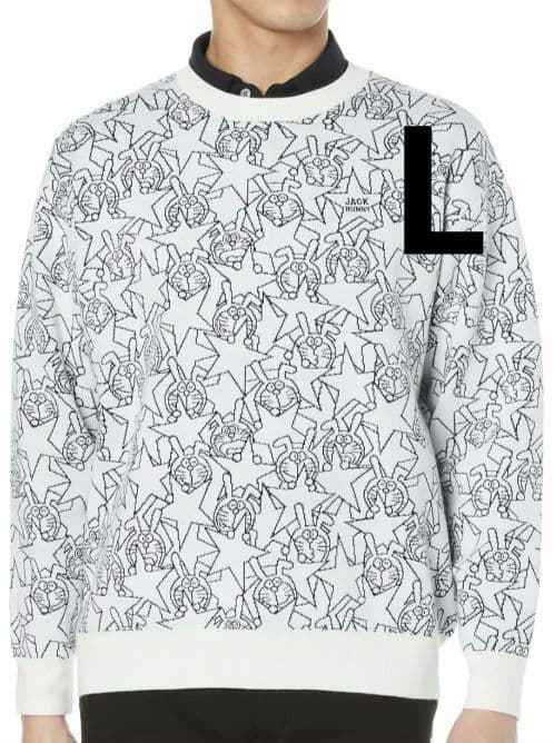 再再再値下新品　ジャックバニー　ニット5 ドラえもん　白　メンズ定価19800円