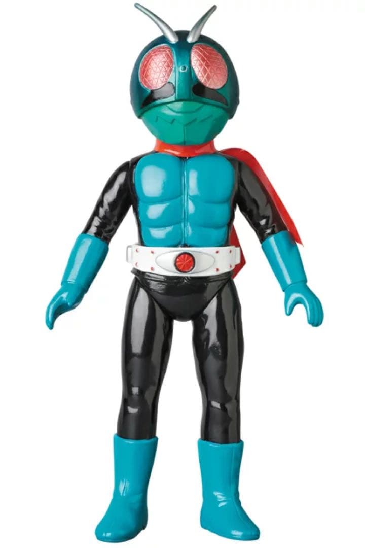 【中古】　東映レトロソフビコレクション キングサイズ 仮面ライダー旧1号 新色