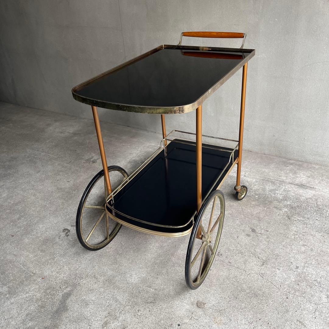 英国　PILKINGTON キッチンカート　ティートロリー　オールドヴィンテージ