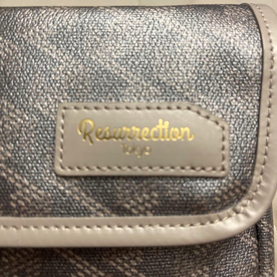 レザレクション Aix No.2 ウエストポーチ シルバーグレー 完売カラー
