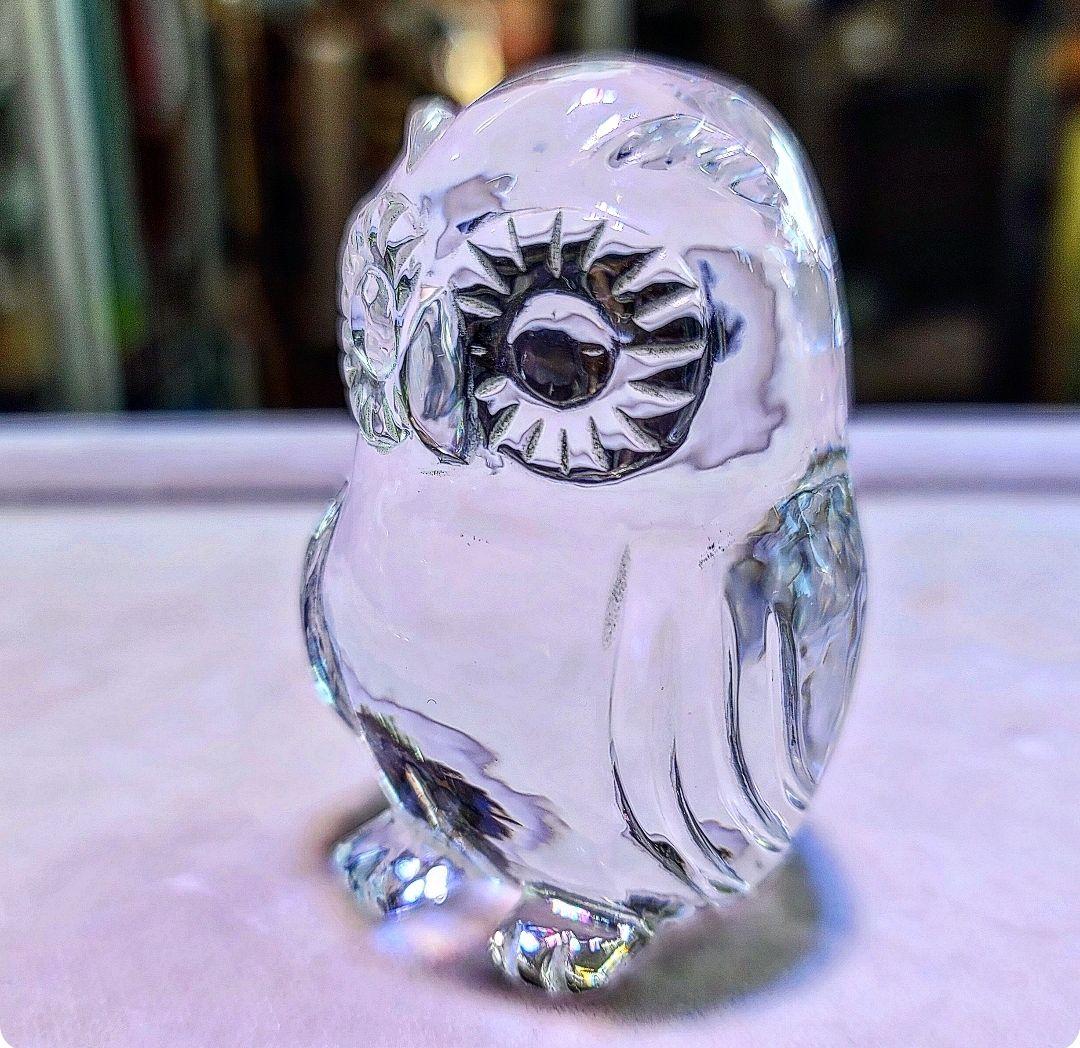 天然水晶　ふくろう　MADE IN JAPAN