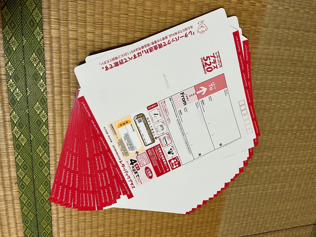 日本郵便 レターパックプラス520(19枚)+レターパックライト370(1枚)