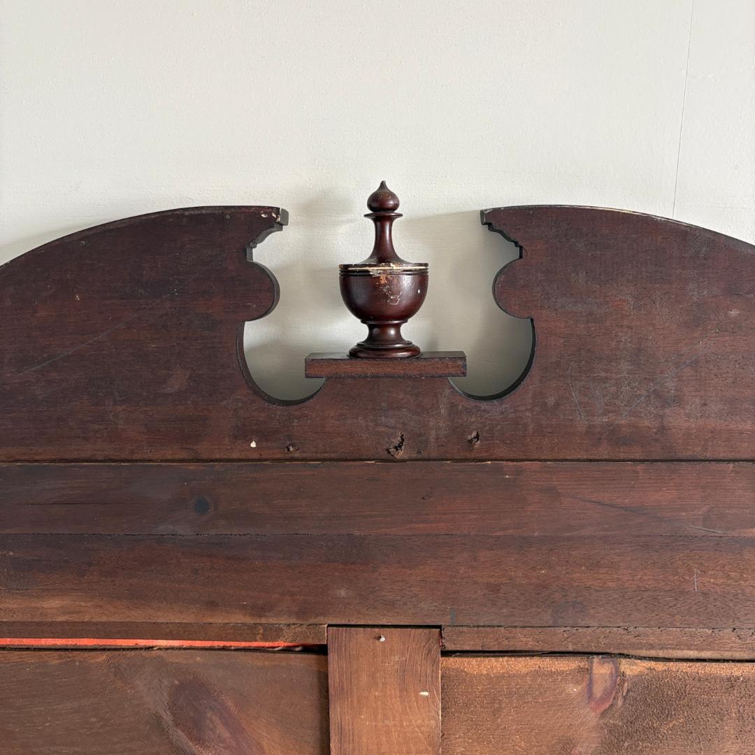 大きめ 英国ア ンティーク ミラー ペディメント装飾×ヴィクトリアン