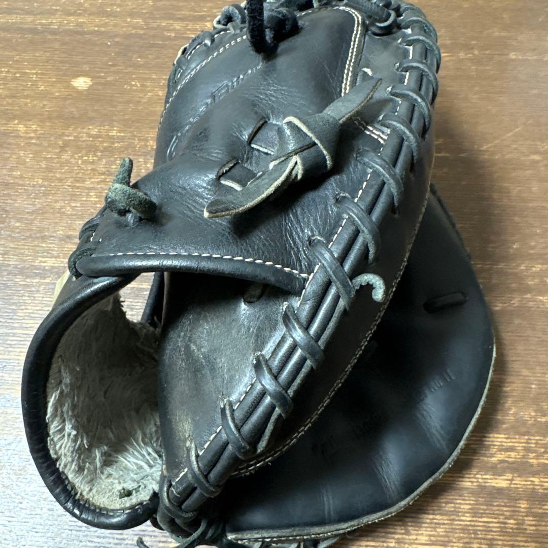 ミズノ　少年軟式　キャッチャーミット　黒