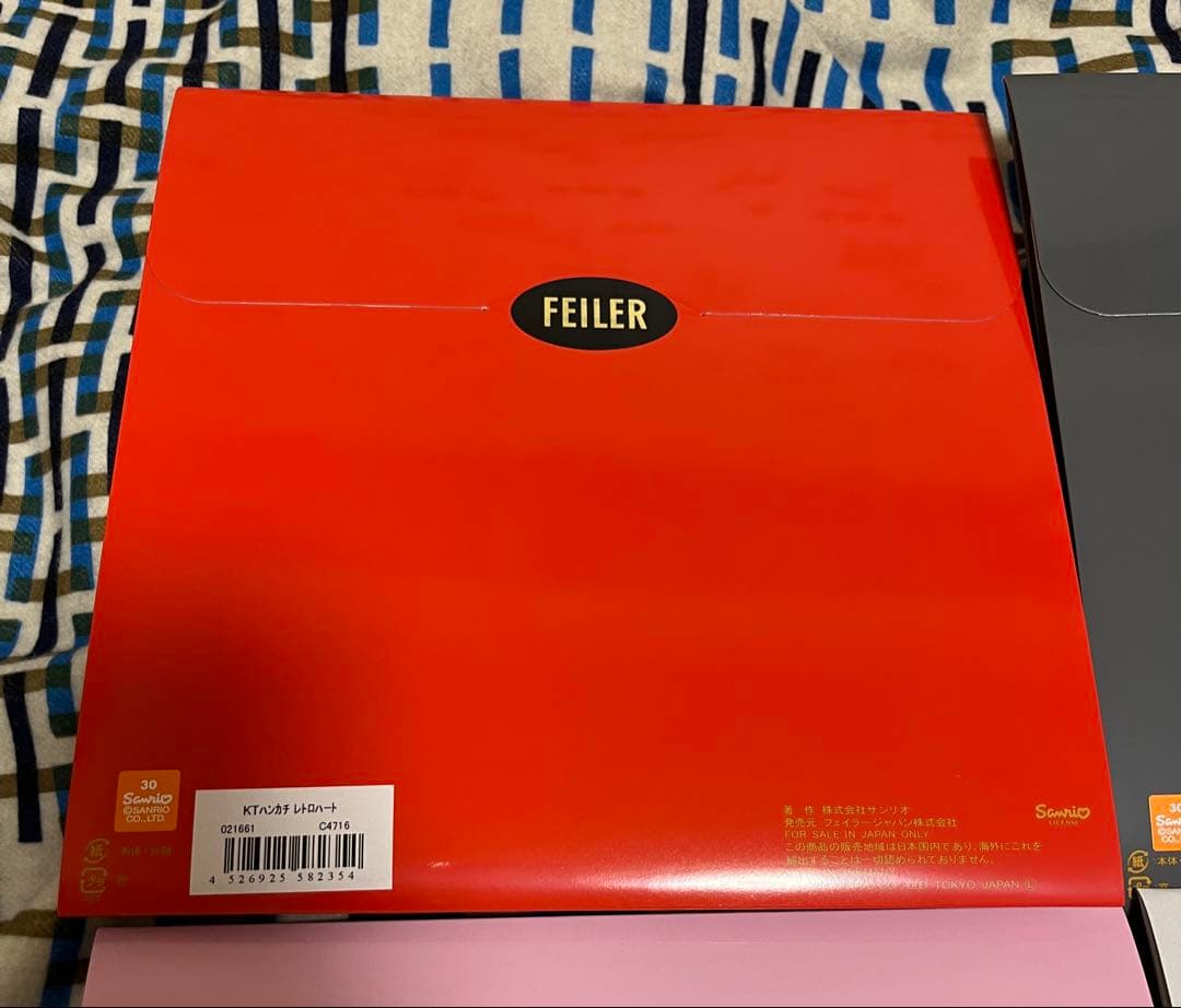 FEILER サンリオ コラボ タオルハンカチ 4枚セット