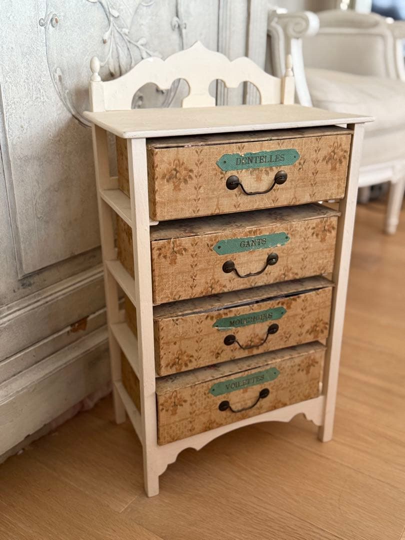 フランスアンティークレア木枠付きドゥロワー抽斗画像追加しました