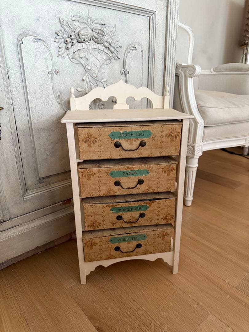 フランスアンティークレア木枠付きドゥロワー抽斗画像追加しました