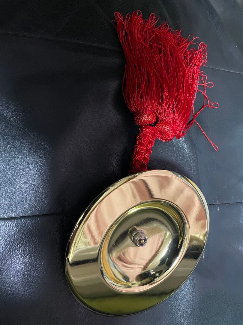 【新品未使用】手振鉦（てぶりがね）　4寸 直径 12.5cm ねぶた囃子