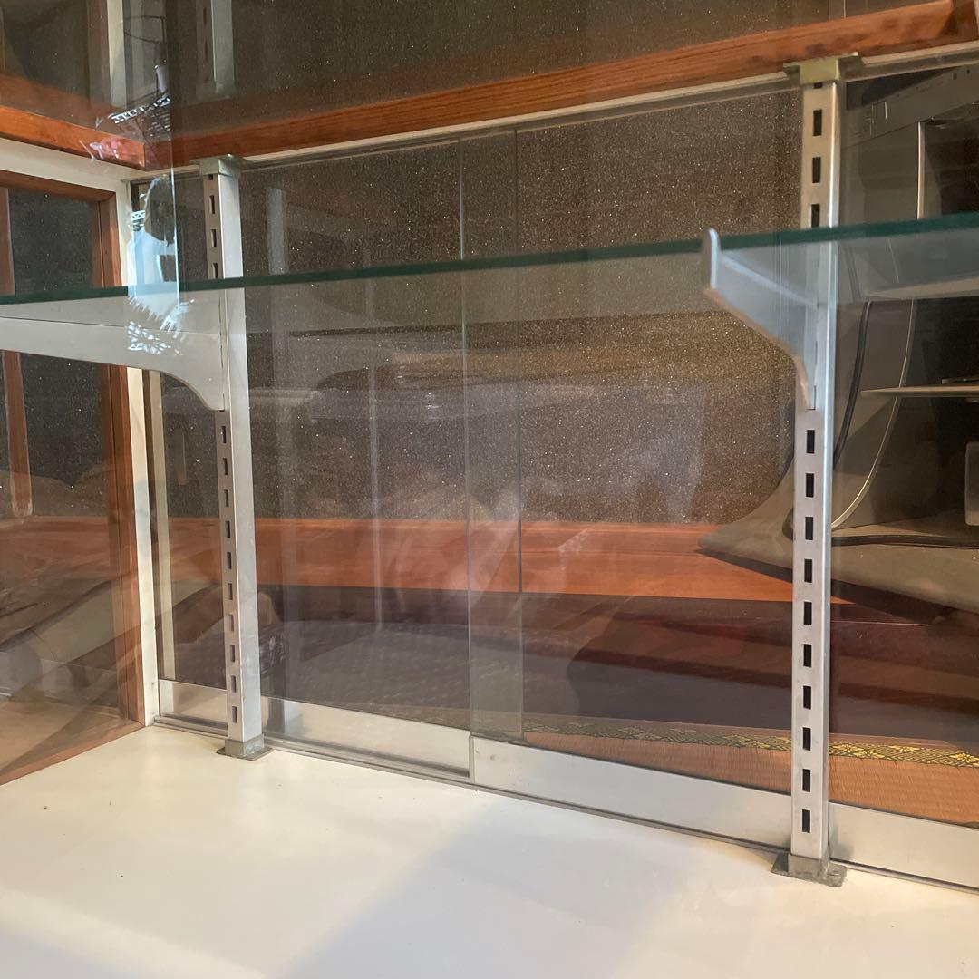 ［手渡し］ヴィンテージ2段式ガラスショーケース