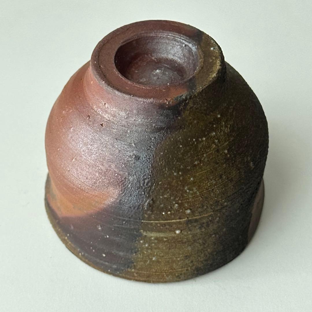 藤原雄 備前 酒器 牡丹餅 ぐい呑 共箱