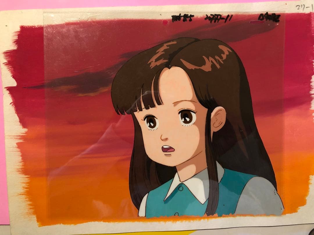 ゲゲゲの鬼太郎 ヒロイン 天童ゆめこ セル画 背景セット アニメ