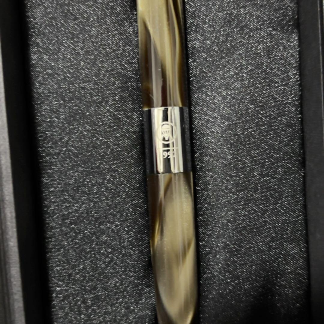 新品未使用 ROMEO No.3 五大陸 別注 太軸ボールペン グレーブラウン