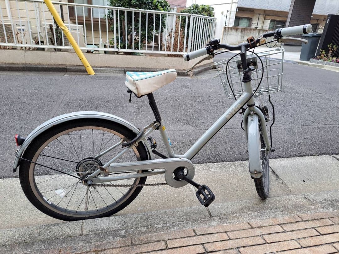 ブリジストン bike 22インチ　ビッケ　子供用自転車 グレー