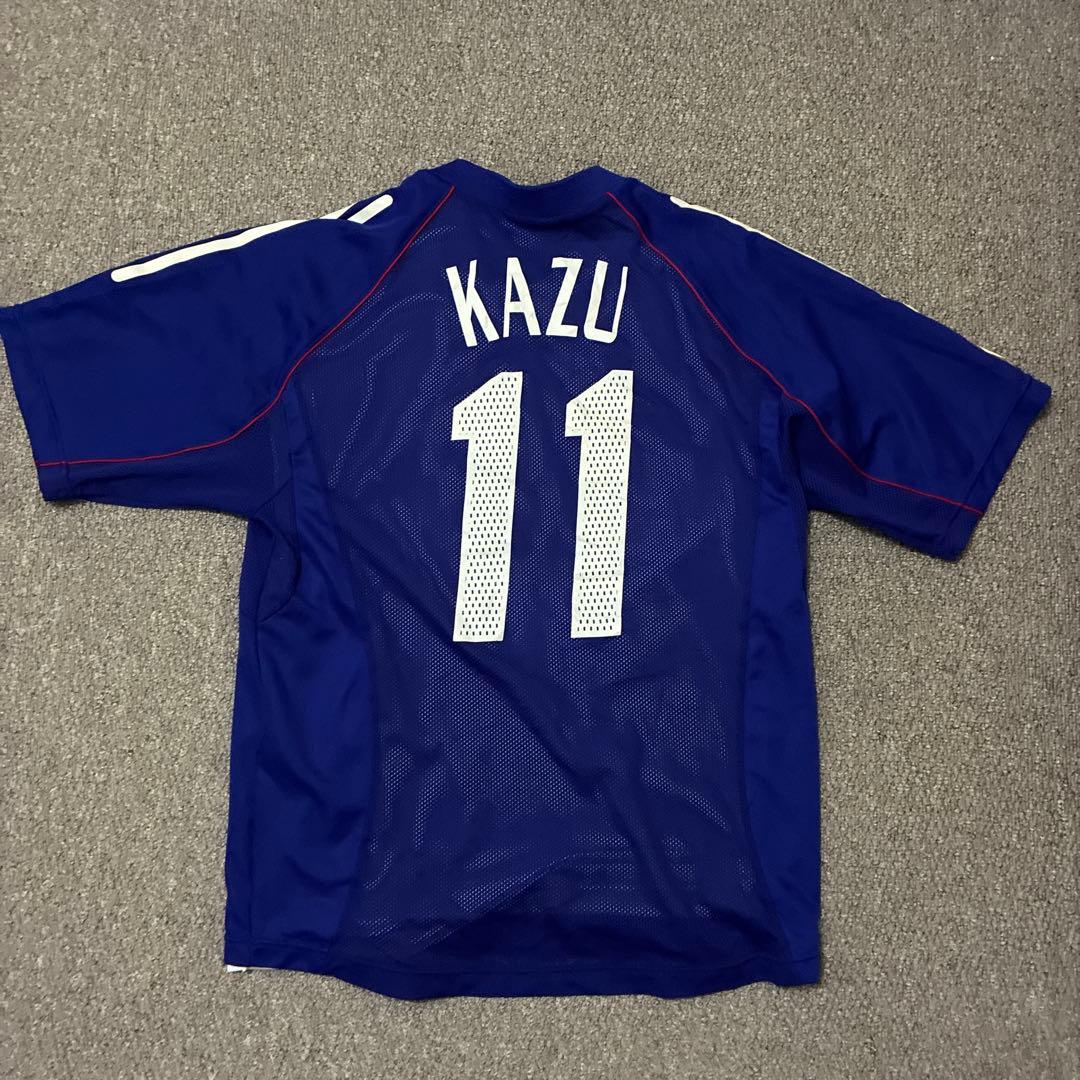 日本代表　ユニフォーム　2002 三浦和義　KAZU