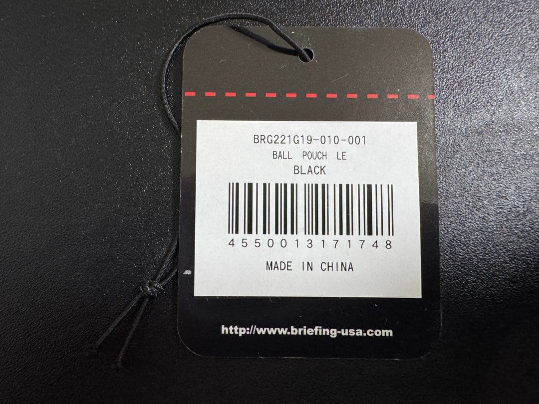 美品 BRIEFING BALL POUCH LE ゴルフ ボールポーチ レザー
