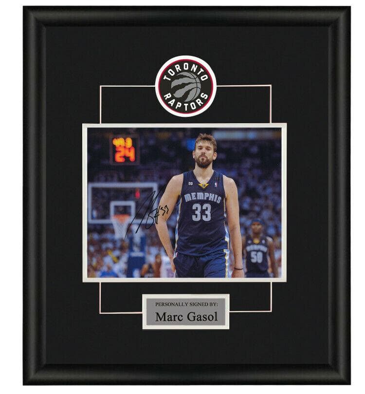直筆サイン入り写真 マーク・ガソル NBA トロント・ラプターズ SA鑑定済